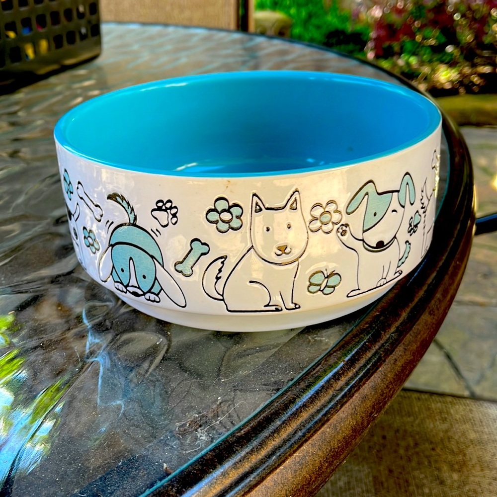 Ceramic Dog water bowl
